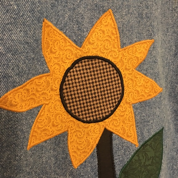 Vintage SunBelt Sportswear Denim Jacket with Birdhouse Appliqué: Size Medium - Picture 3 of 13